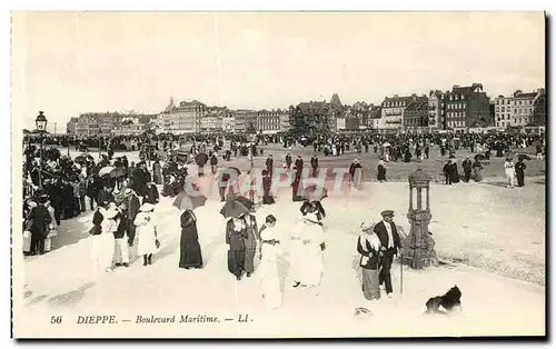 Cartes postales Dieppe Boulevard Maritime