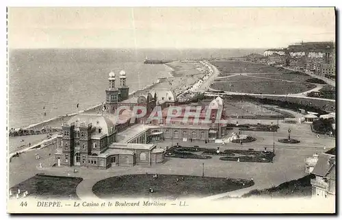 Cartes postales Dieppe Le Casino et le Boulevard Maritime