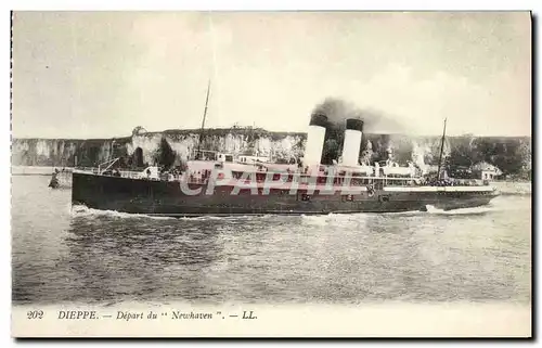 Ansichtskarte AK Dieppe Depart du Newhaven Bateau