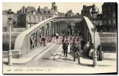 Cartes postales Dieppe Le Pont Tournant