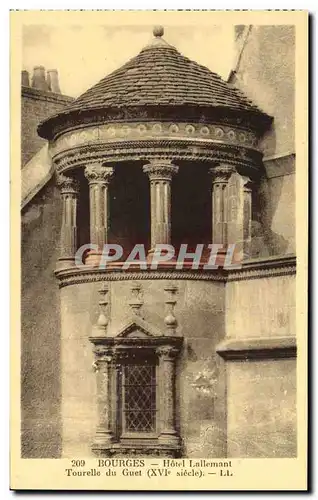 Cartes postales Bourges Hotel Lallemant Tourelle du Guet XVl e siecle