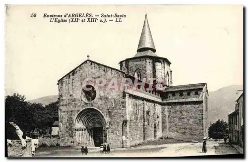 Ansichtskarte AK Environs d Argeles Saint Savin L Eglise Xll et Xlll s