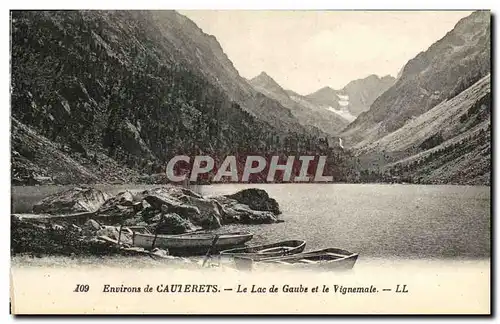 Ansichtskarte AK Environs Cauterets Le Lac de Gaube et le Vignemale