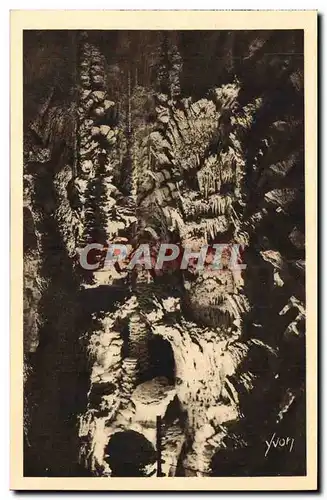 Cartes postales La Merveille Souterraine des Groges du Tarn Aven Armand La base des Grandes Stalagmites