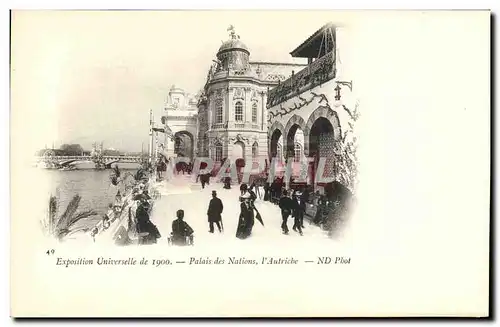 Ansichtskarte AK Exposition Universelle 1900 Paris Palais des Nations l Autriche