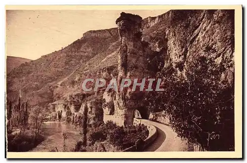 Cartes postales Gorges du Tarn Pougnadoire Route de Ste Enimie a la Malene