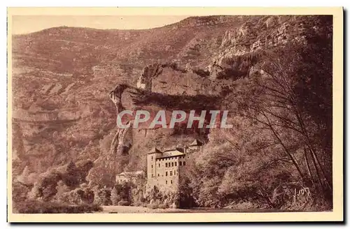 Ansichtskarte AK Gorges du Tarn Chateau de La Caze XV e siecle vu des bords du Tran