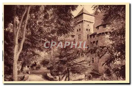 Cartes postales Gorges du Tarn Chateau de La Caze XV e siecle vu de la Route