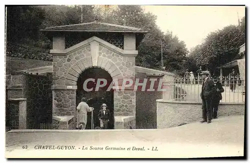 Cartes postales Chatel Guyon La Source Germaine et Deval