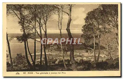 Cartes postales Nice Vue Generale a Travers les Pins