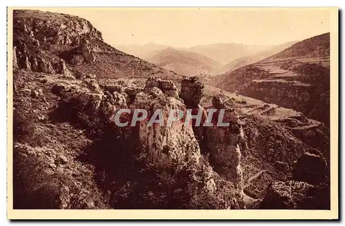 Ansichtskarte AK Gorges Du Tarn Sainte Enimie Meyrueis Le canon de la Jonte et le massif de l Aigoual