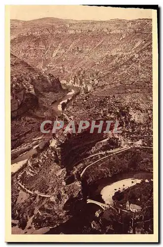 Cartes postales Gorges Du Tarn Causse Mejean Canon du Tarn et cirques de Saint Chely et Pougnadoires