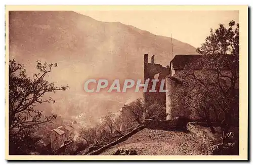 Ansichtskarte AK Gorges Du Tarn Sainte Enimie Ruines de L ancien Monastere