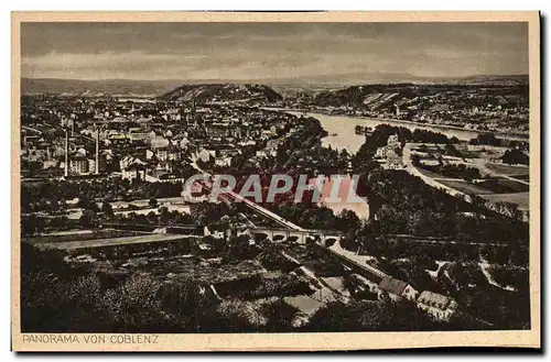 Cartes postales Panorama von Coblenz