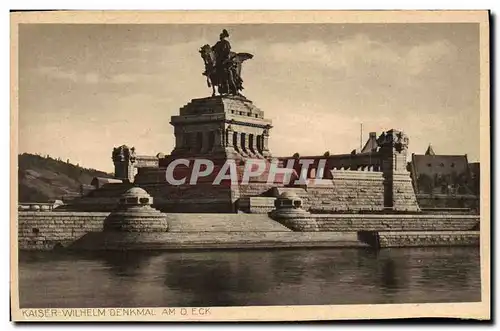 Cartes postales Kaiser Wilhelm Denkmal Am Eck Koblenz