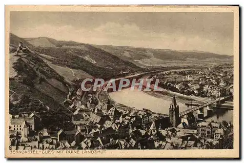 Cartes postales Berncastel Cues Mit Ruine Landshut