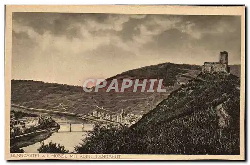 Cartes postales Berncastel Cues Mit Ruine Landshut