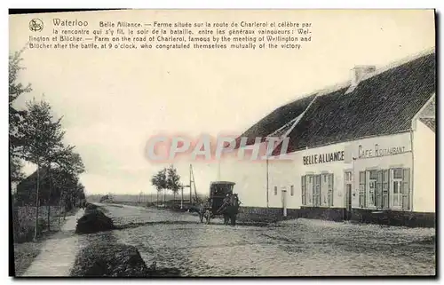 Cartes postales Waterloo Belle Alliance Ferme situee sur la route de Charleroi