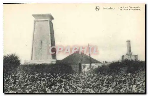 Cartes postales Waterloo Les Trois Monuments