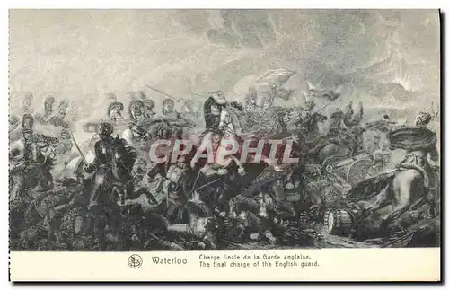 Cartes postales Waterloo Charge Finale de la Garde Anglaise