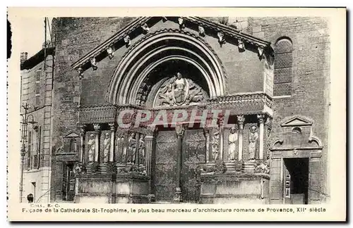 Cartes postales Arles Facade de la cathedrale St Trophime