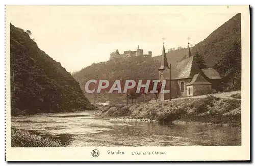 Cartes postales Vianden L Our et le Chateau