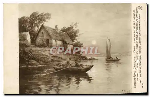 Ansichtskarte AK Salon de Paris Depart pour la peche des hommes