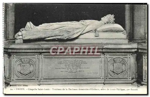 Ansichtskarte AK Dreux Chapelle Saint Louis Tombeau de la duchesse douariere d Orleans mere de louis Philippe