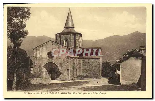 Ansichtskarte AK St Savin L Eglise Abbatiale Cote Ouest