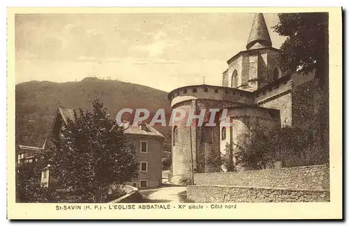 Ansichtskarte AK St Savin L Eglise Abbatiale Cote nord