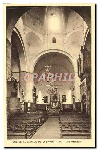 Ansichtskarte AK St Savin L Eglise Abbatiale Vue Interieure