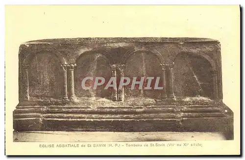 Cartes postales St Savin L Eglise Abbatiale Tombeau de St Savin