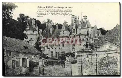 Cartes postales Chateau d Usse Groupe de Tours