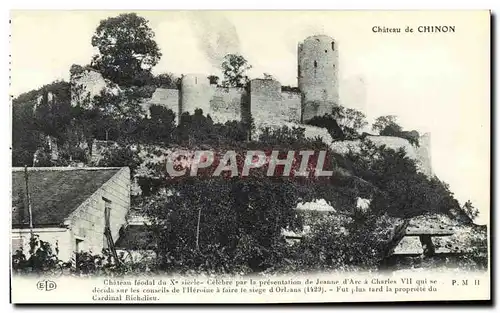 Cartes postales Chateau de Chinon