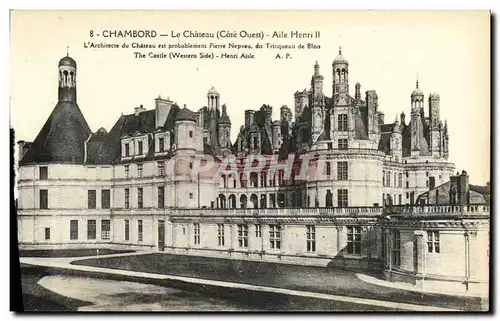 Ansichtskarte AK Chambord Le Chateau Aile Henri II