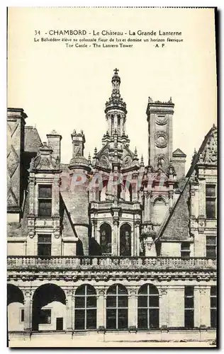 Cartes postales Chambord Le Chateau La Grande Lanterne