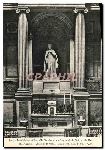 Ansichtskarte AK La Madeleine Chapelle St Vincent de Paul Statue de la sainte Paris