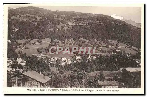 Cartes postales Saint Gervais les Bains et L Aiguille de Bionnassay