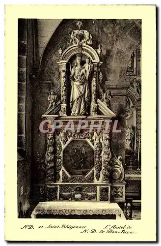 Cartes postales St Thegonnec L autel de ND de Bon SEcours