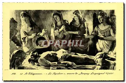 Ansichtskarte AK St Thegonnec Le Sepulcre Oeuvre de Jacques Lespaignol 1702