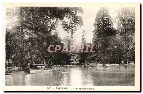 Cartes postales Bordeaux Le Jardin Public