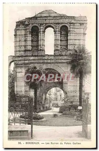 Cartes postales Bordeaux Les Ruines du Palais Gallien