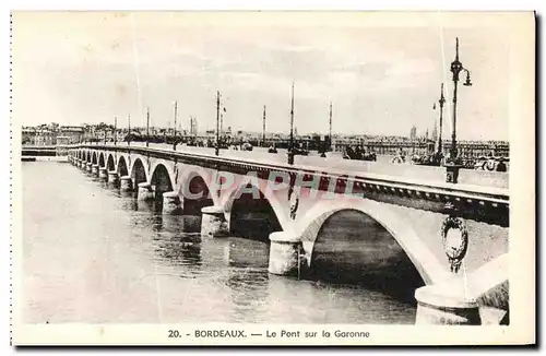 Cartes postales Bordeaux Le Pont sur la Garonne