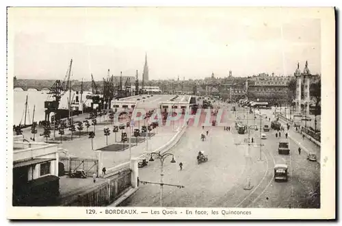 Cartes postales Bordeaux Les Quais En Face les Quinconces