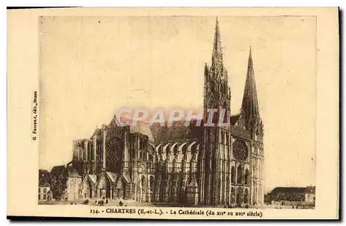 Cartes postales Chartres La Cathedrale