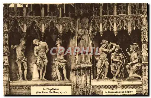 Ansichtskarte AK Chartres Cathedrale La flagellation Le couronnement d epines