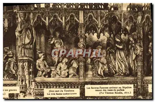 Cartes postales Chartres Cathedrale Jesus sort du tombeau