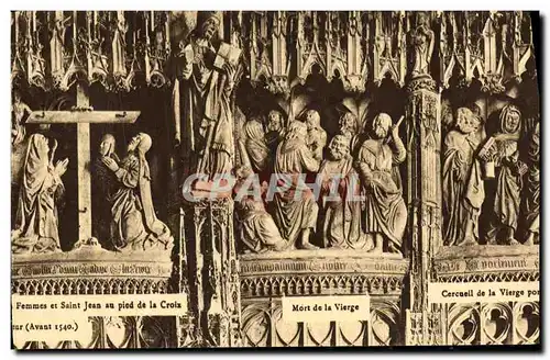 Ansichtskarte AK Chartres Cathedrale Mort de la vierge