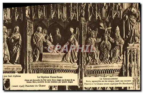 Cartes postales Chartres Cathedrale Le sepulcre Notre Dame