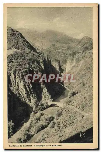 Ansichtskarte AK La Route du Lautaret Les gorges de la Romanche